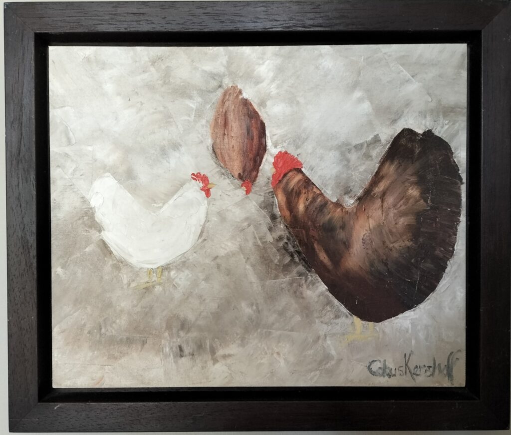 Three Chickens - Cobus Art